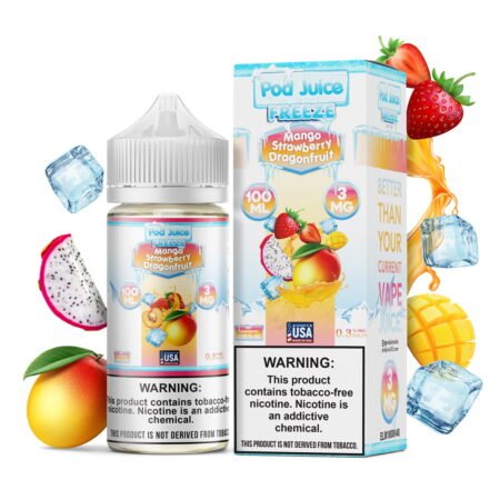 Mango Strawberry Dragonfruit Freeze By Pod Juice 55