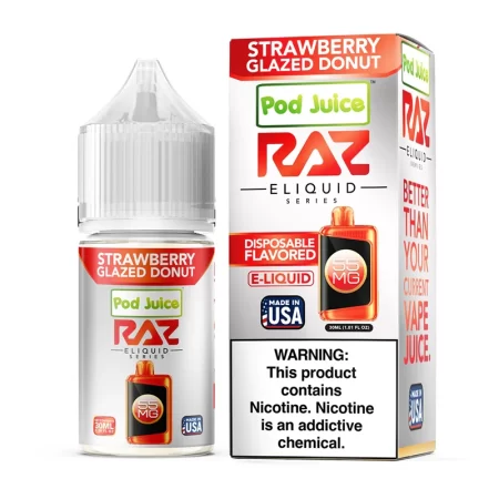 Strawberry Glazed Donut By RAZ x Pod Juice 55