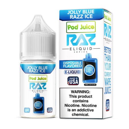 Jolly Blue Razz Ice By RAZ x Pod Juice 55